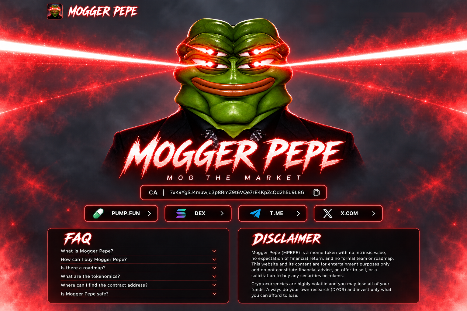 Mogger Pepe — Mog the Market